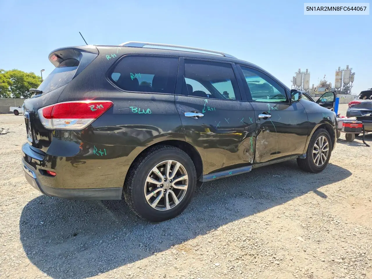 2015 Nissan Pathfinder Sv VIN: 5N1AR2MN8FC644067 Lot: 56625546