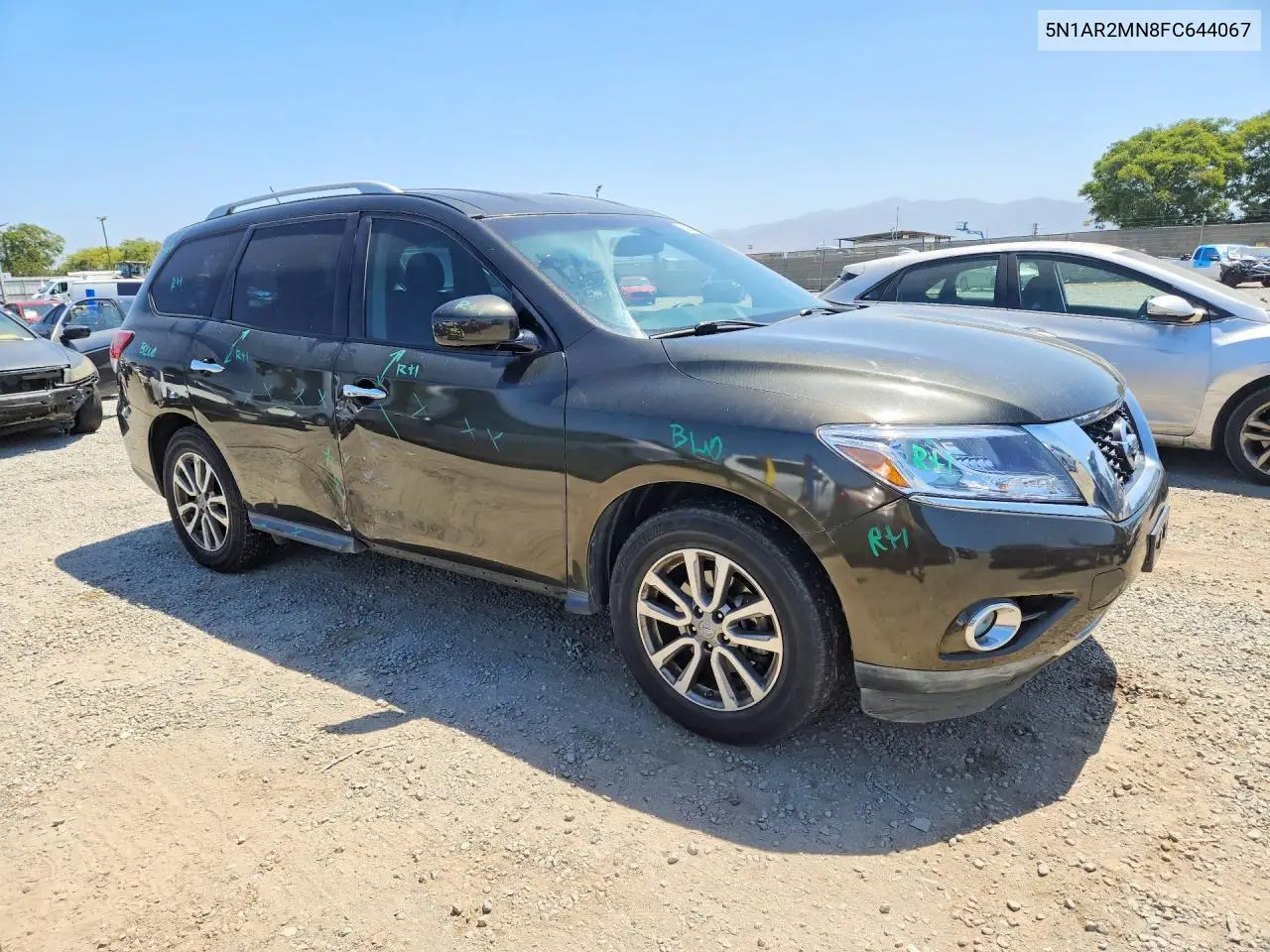 2015 Nissan Pathfinder Sv VIN: 5N1AR2MN8FC644067 Lot: 56625546