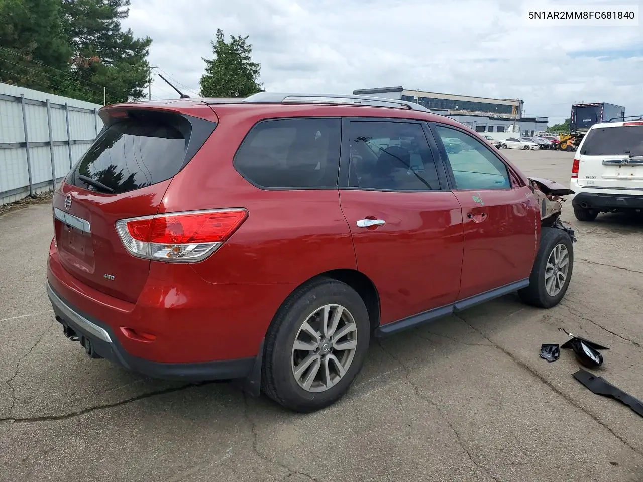 2015 Nissan Pathfinder S VIN: 5N1AR2MM8FC681840 Lot: 56934486