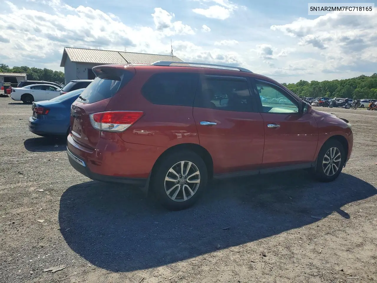 2015 Nissan Pathfinder S VIN: 5N1AR2MM7FC718165 Lot: 57235866