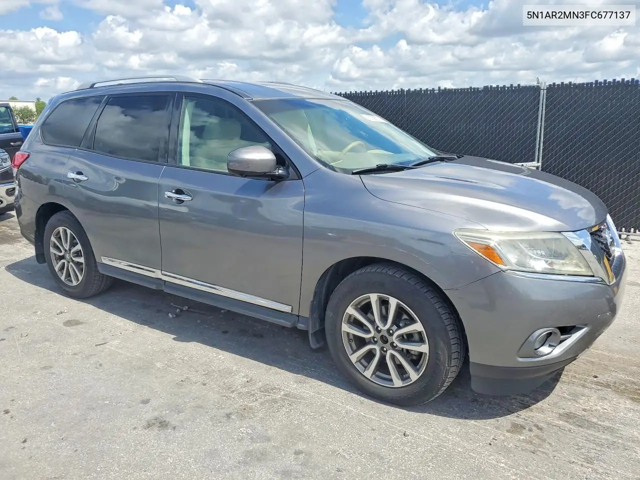 2015 Nissan Pathfinder Sl VIN: 5N1AR2MN3FC677137 Lot: 57390776