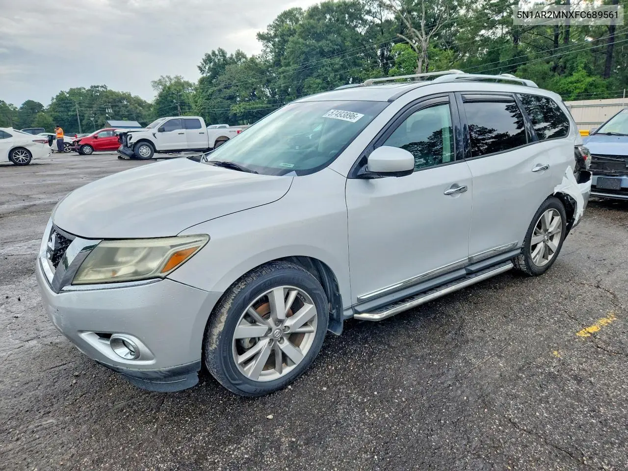 2015 Nissan Pathfinder S VIN: 5N1AR2MNXFC689561 Lot: 57493896