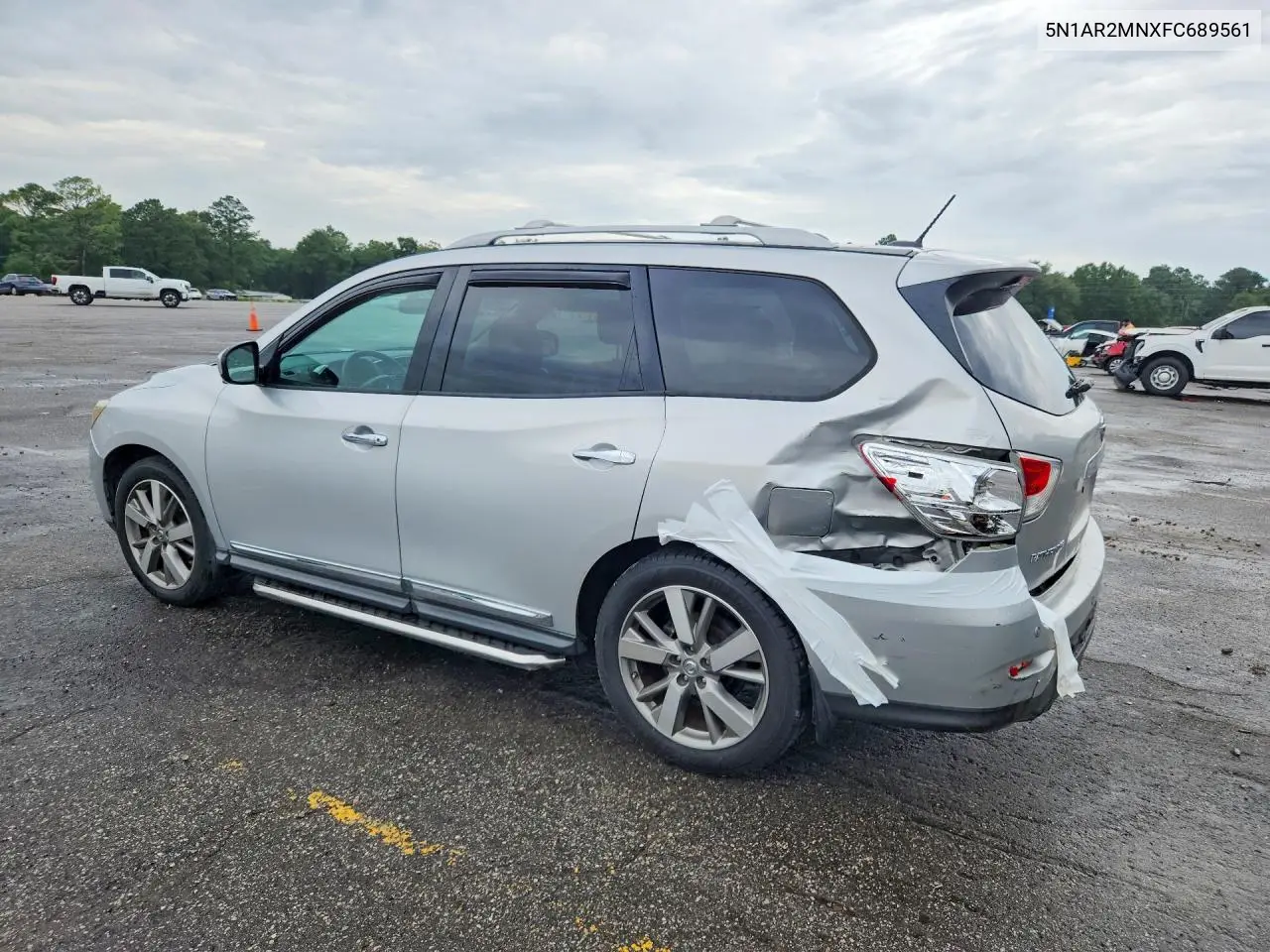 2015 Nissan Pathfinder S VIN: 5N1AR2MNXFC689561 Lot: 57493896