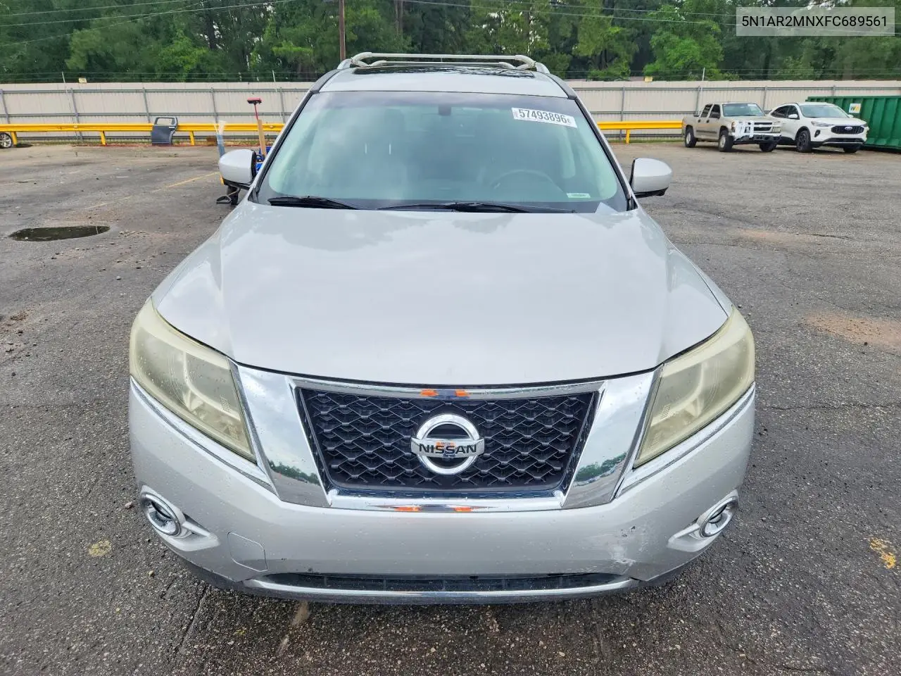 2015 Nissan Pathfinder S VIN: 5N1AR2MNXFC689561 Lot: 57493896