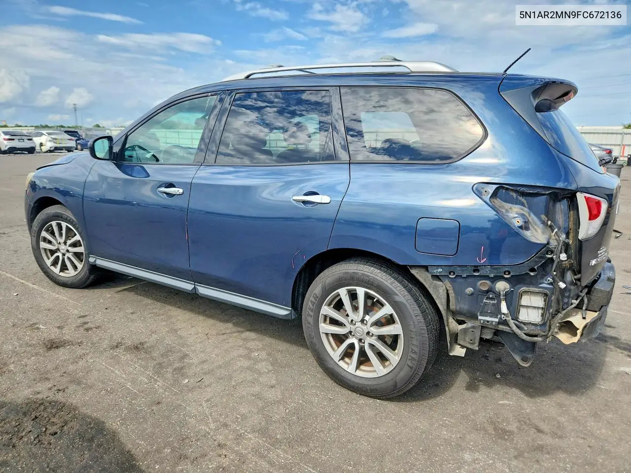 2015 Nissan Pathfinder Sv VIN: 5N1AR2MN9FC672136 Lot: 57499576