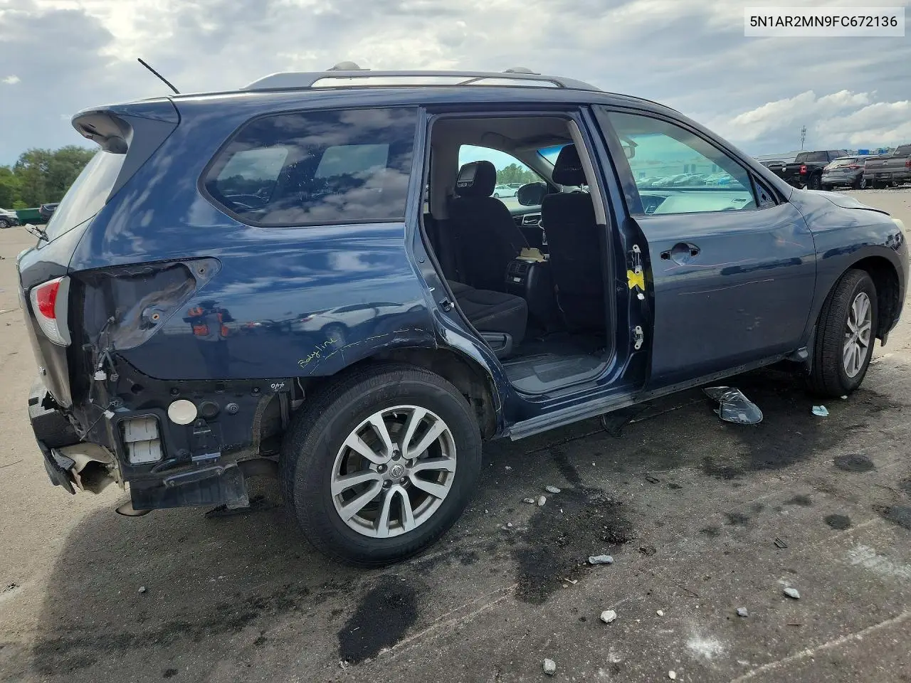2015 Nissan Pathfinder Sv VIN: 5N1AR2MN9FC672136 Lot: 57499576