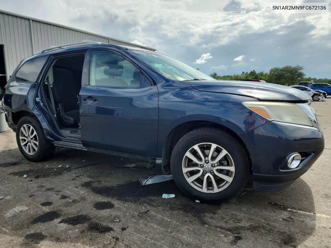 2015 Nissan Pathfinder Sv VIN: 5N1AR2MN9FC672136 Lot: 57499576