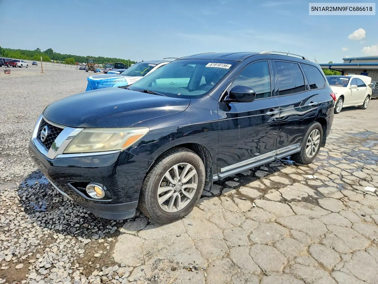 2015 Nissan Pathfinder Sl VIN: 5N1AR2MN9FC686618 Lot: 61918156