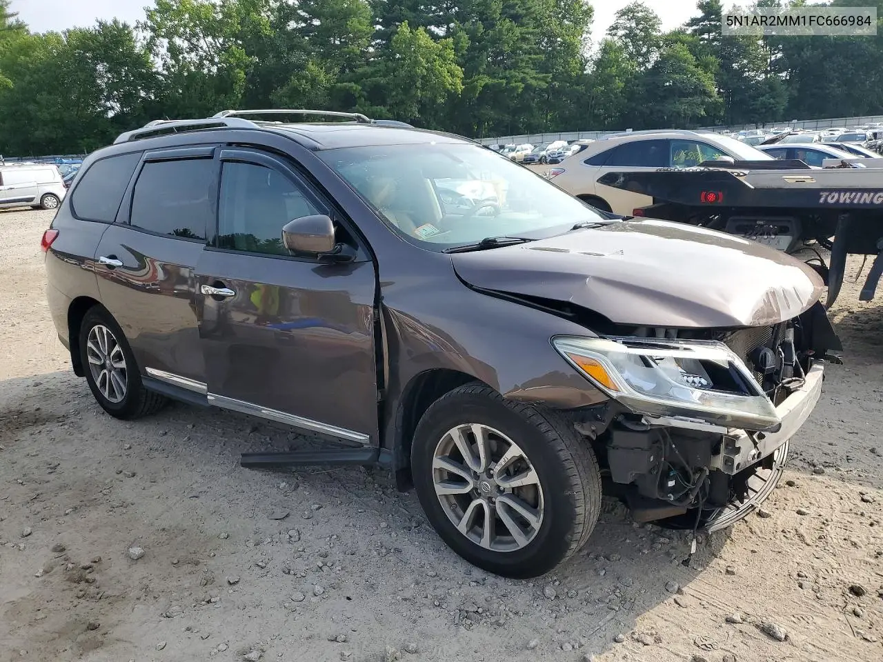 2015 Nissan Pathfinder Sl VIN: 5N1AR2MM1FC666984 Lot: 62095216