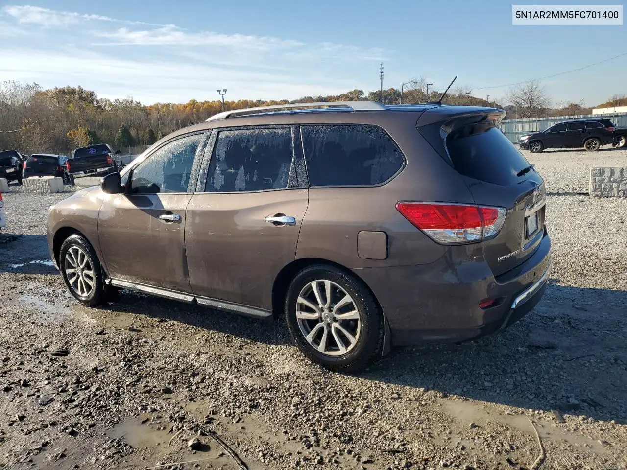 5N1AR2MM5FC701400 2015 Nissan Pathfinder Sv