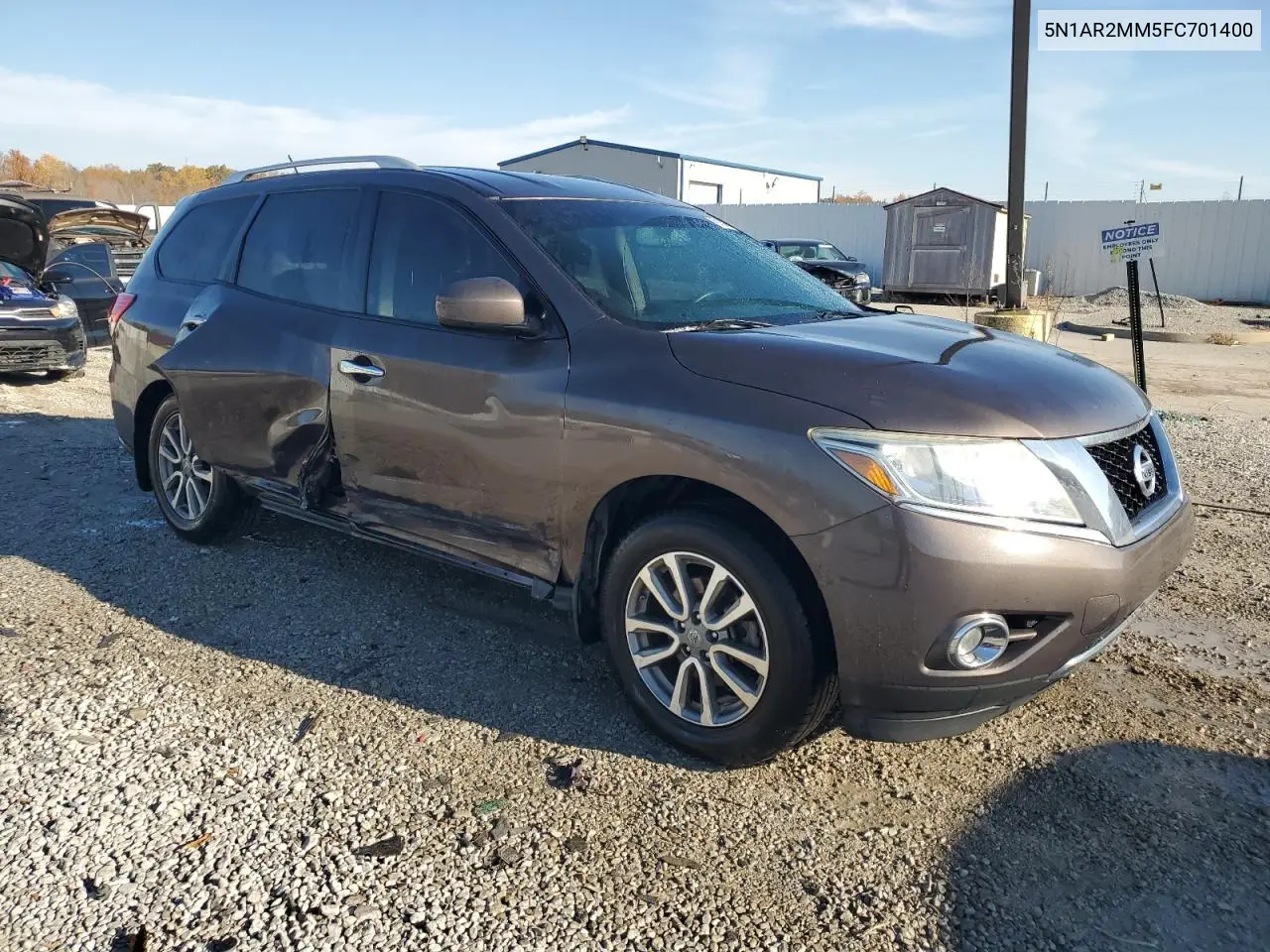 5N1AR2MM5FC701400 2015 Nissan Pathfinder Sv