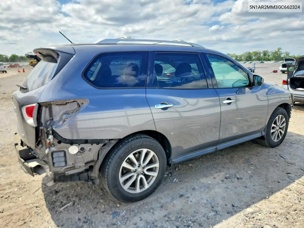 2016 Nissan Pathfinder S VIN: 5N1AR2MM3GC662324 Lot: 56753596