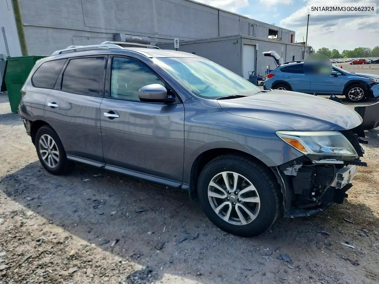 2016 Nissan Pathfinder S VIN: 5N1AR2MM3GC662324 Lot: 56753596