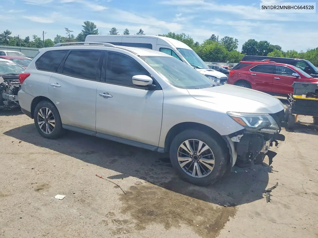 2017 Nissan Pathfinder Sv VIN: 5N1DR2MN8HC664528 Lot: 56277216