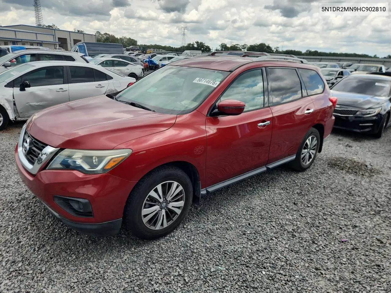 2017 Nissan Pathfinder S VIN: 5N1DR2MN9HC902810 Lot: 56714676