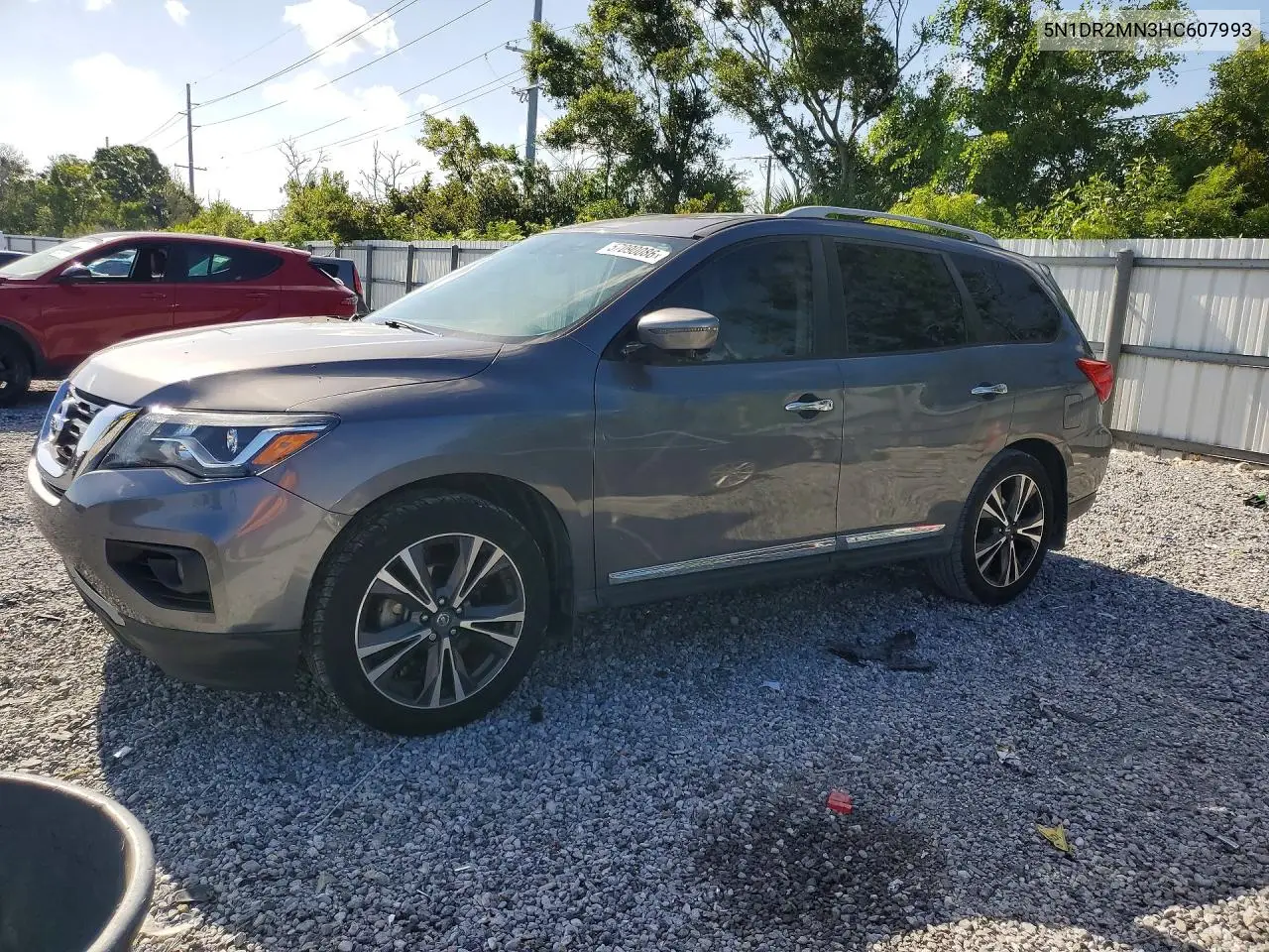 2017 Nissan Pathfinder Platinum VIN: 5N1DR2MN3HC607993 Lot: 57090086