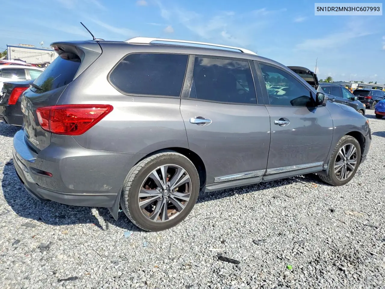 2017 Nissan Pathfinder Platinum VIN: 5N1DR2MN3HC607993 Lot: 57090086