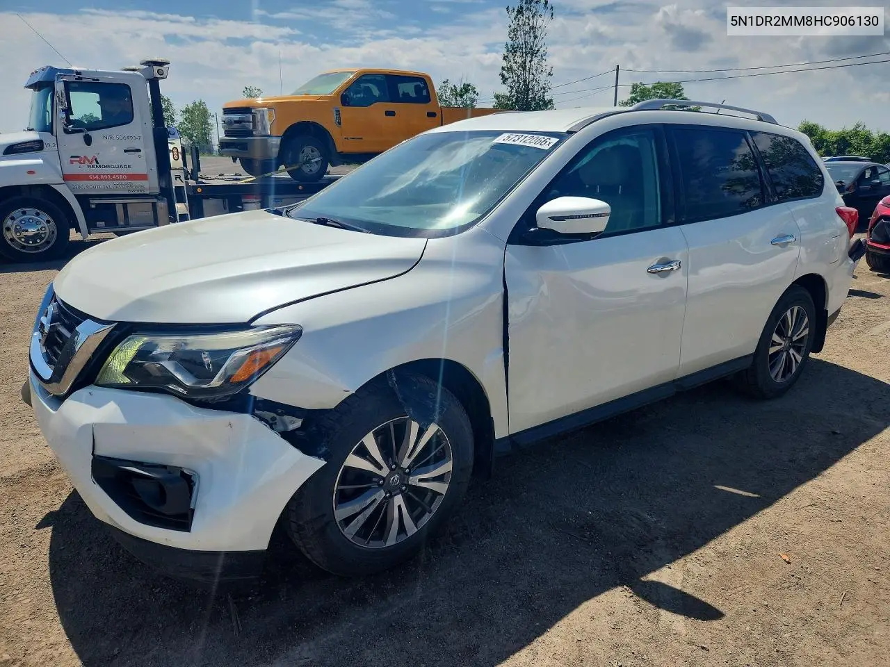 2017 Nissan Pathfinder S VIN: 5N1DR2MM8HC906130 Lot: 57312066