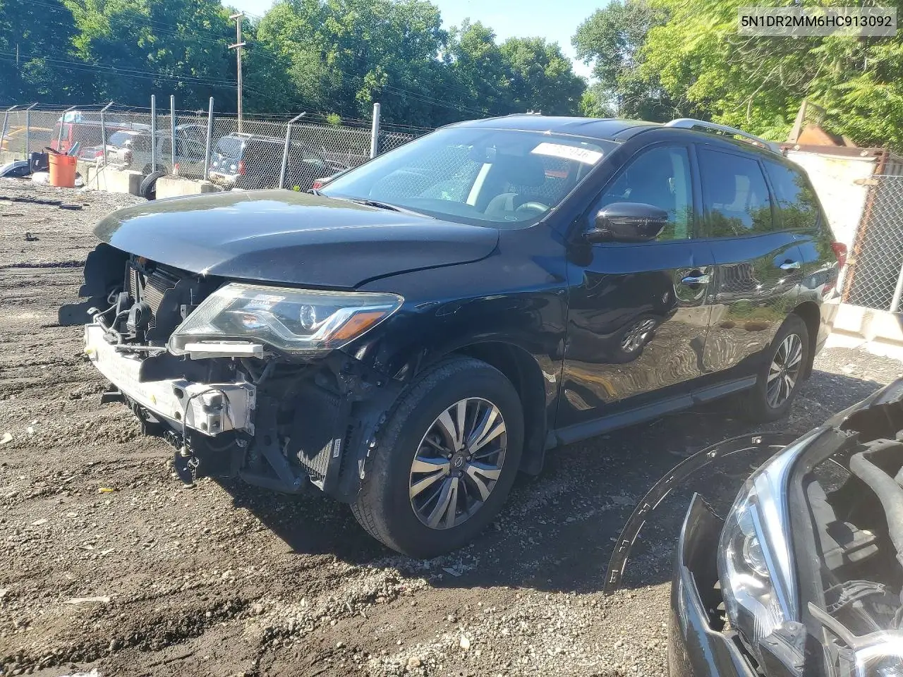 2017 Nissan Pathfinder Sv VIN: 5N1DR2MM6HC913092 Lot: 57351046