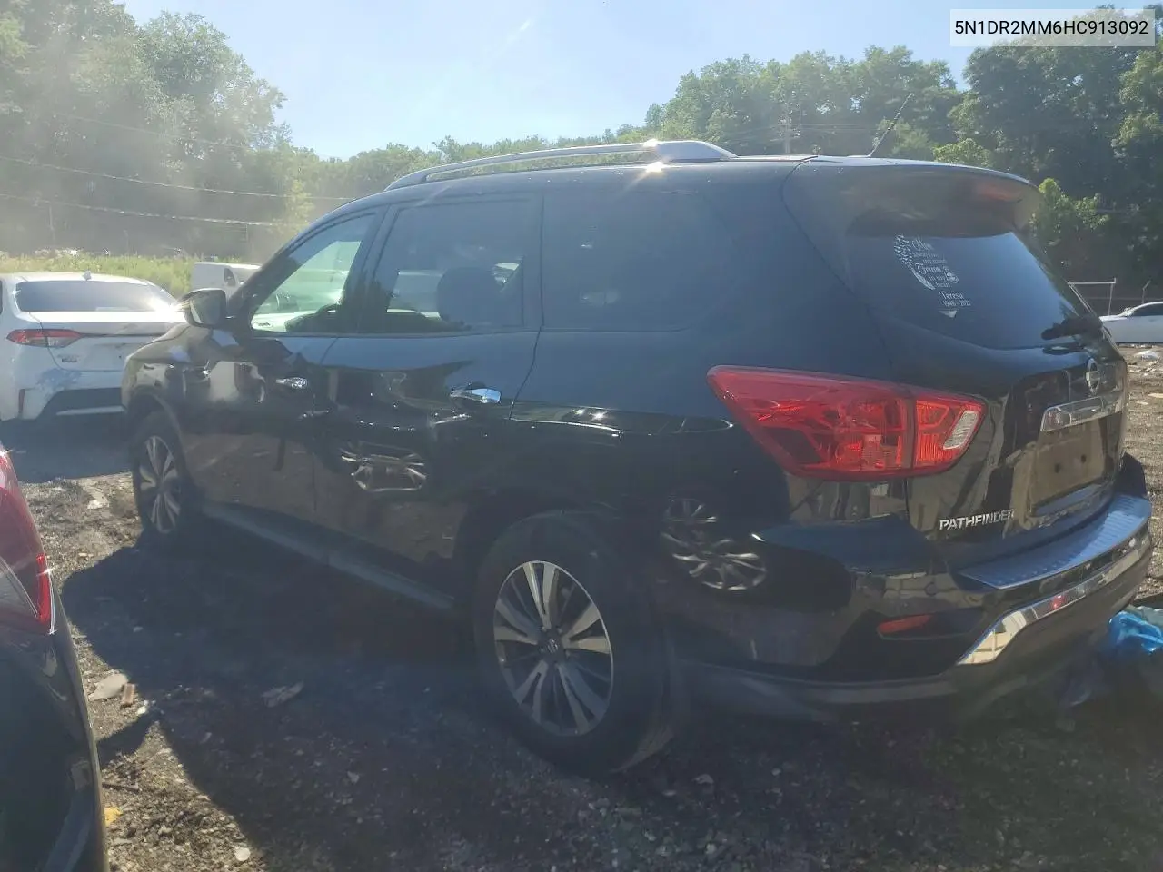 2017 Nissan Pathfinder Sv VIN: 5N1DR2MM6HC913092 Lot: 57351046