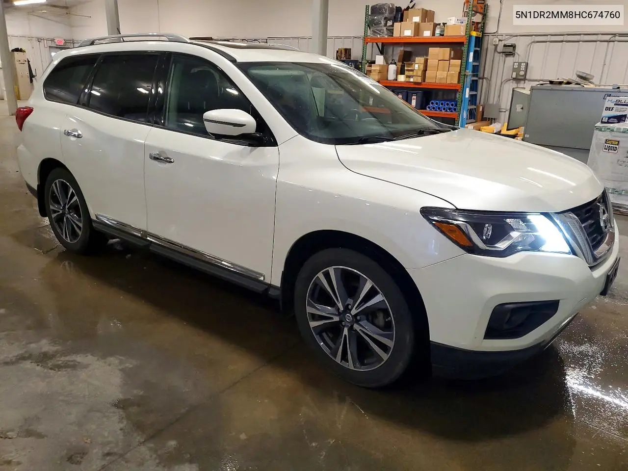 2017 Nissan Pathfinder Platinum VIN: 5N1DR2MM8HC674760 Lot: 57390746