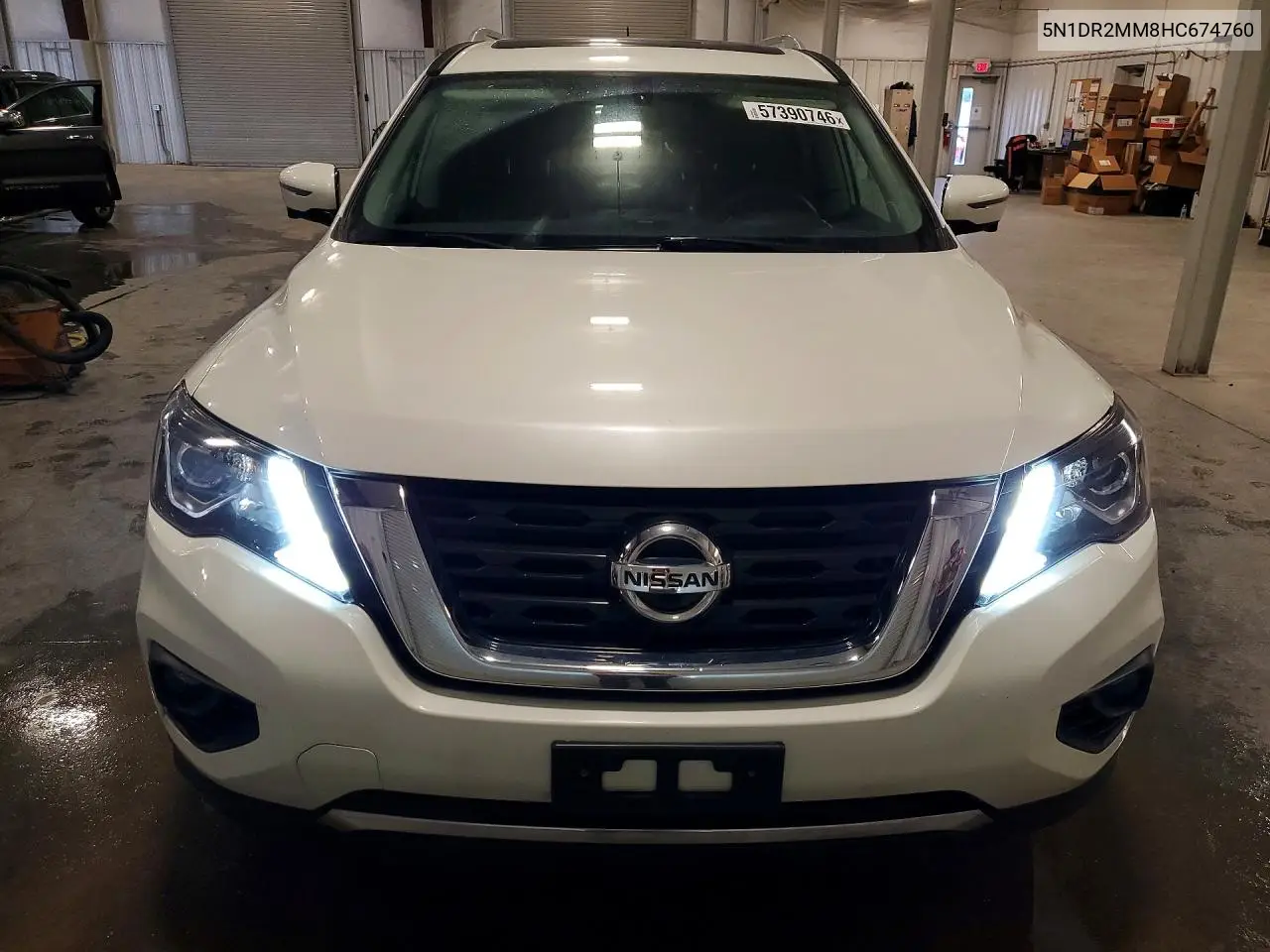2017 Nissan Pathfinder Platinum VIN: 5N1DR2MM8HC674760 Lot: 57390746