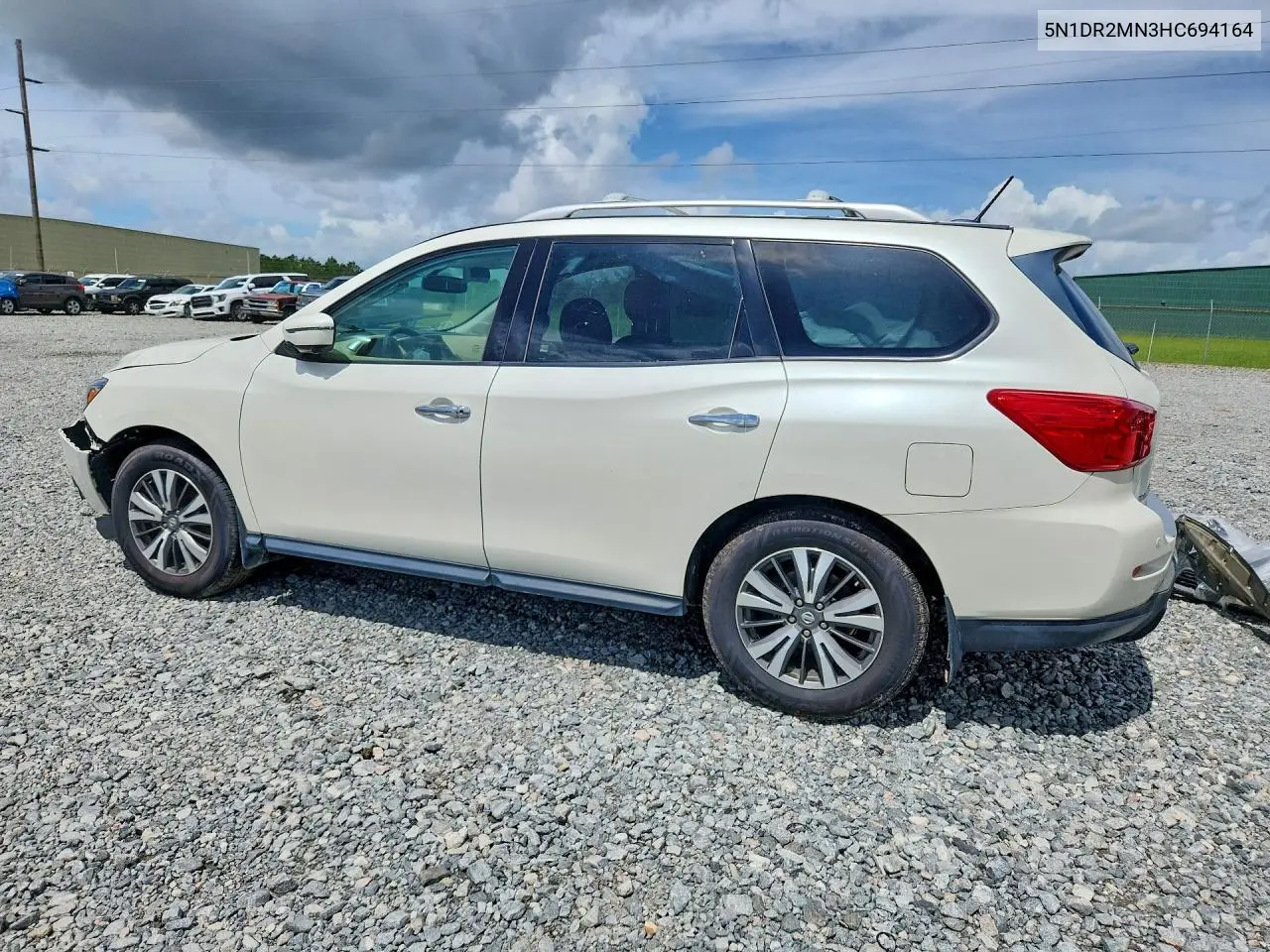5N1DR2MN3HC694164 2017 Nissan Pathfinder Sl