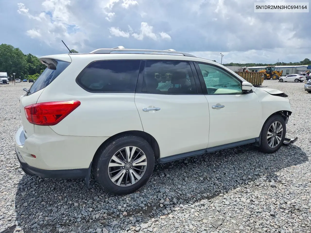 5N1DR2MN3HC694164 2017 Nissan Pathfinder Sl