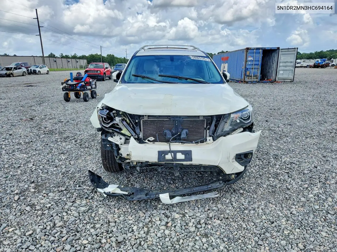 5N1DR2MN3HC694164 2017 Nissan Pathfinder Sl
