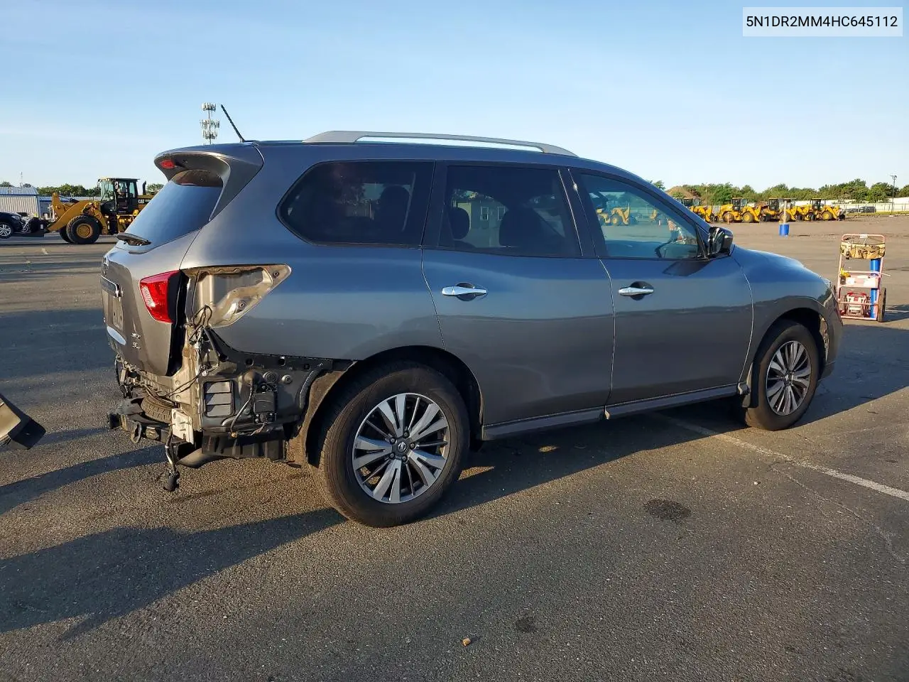 2017 Nissan Pathfinder Sl VIN: 5N1DR2MM4HC645112 Lot: 61545256