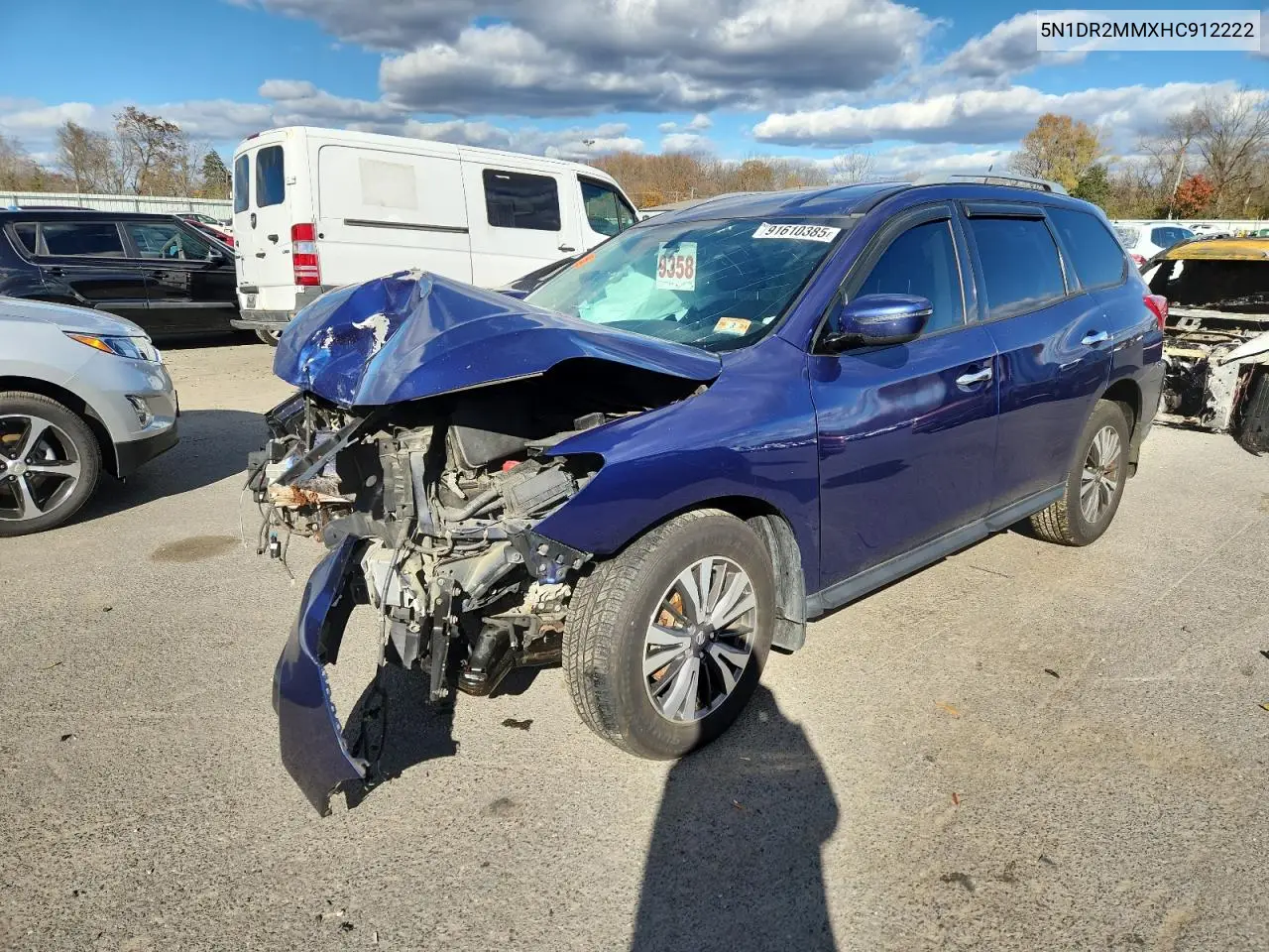 5N1DR2MMXHC912222 2017 Nissan Pathfinder S