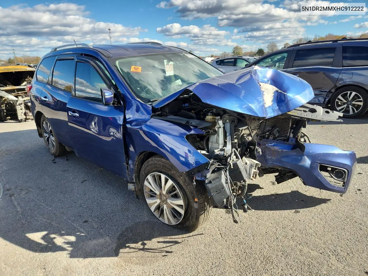 5N1DR2MMXHC912222 2017 Nissan Pathfinder S