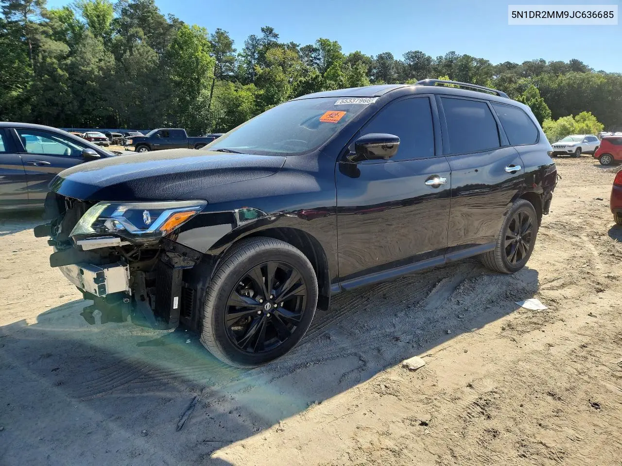 2018 Nissan Pathfinder Sl VIN: 5N1DR2MM9JC636685 Lot: 55337966