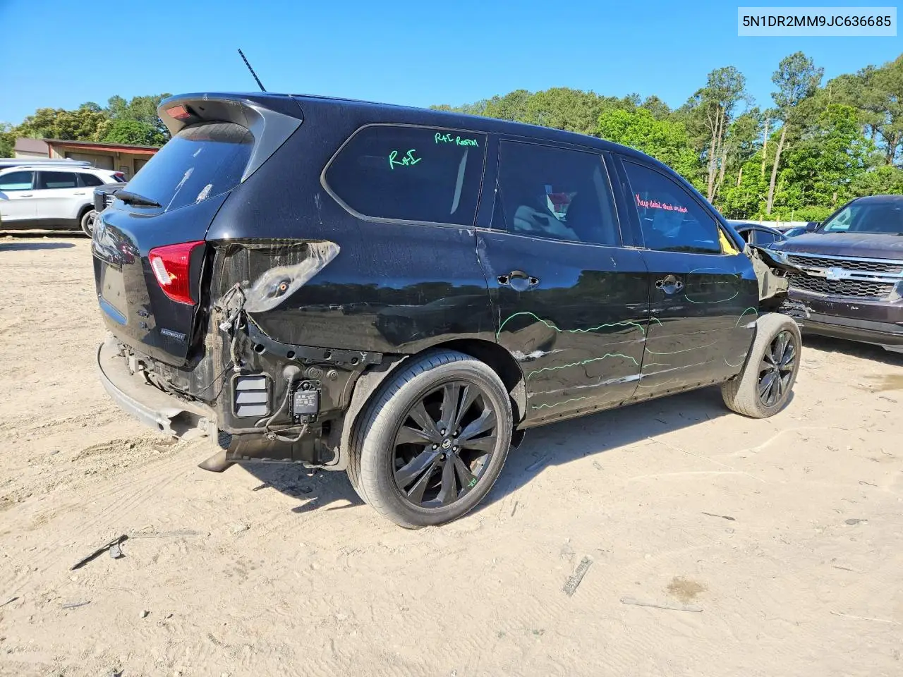 2018 Nissan Pathfinder Sl VIN: 5N1DR2MM9JC636685 Lot: 55337966
