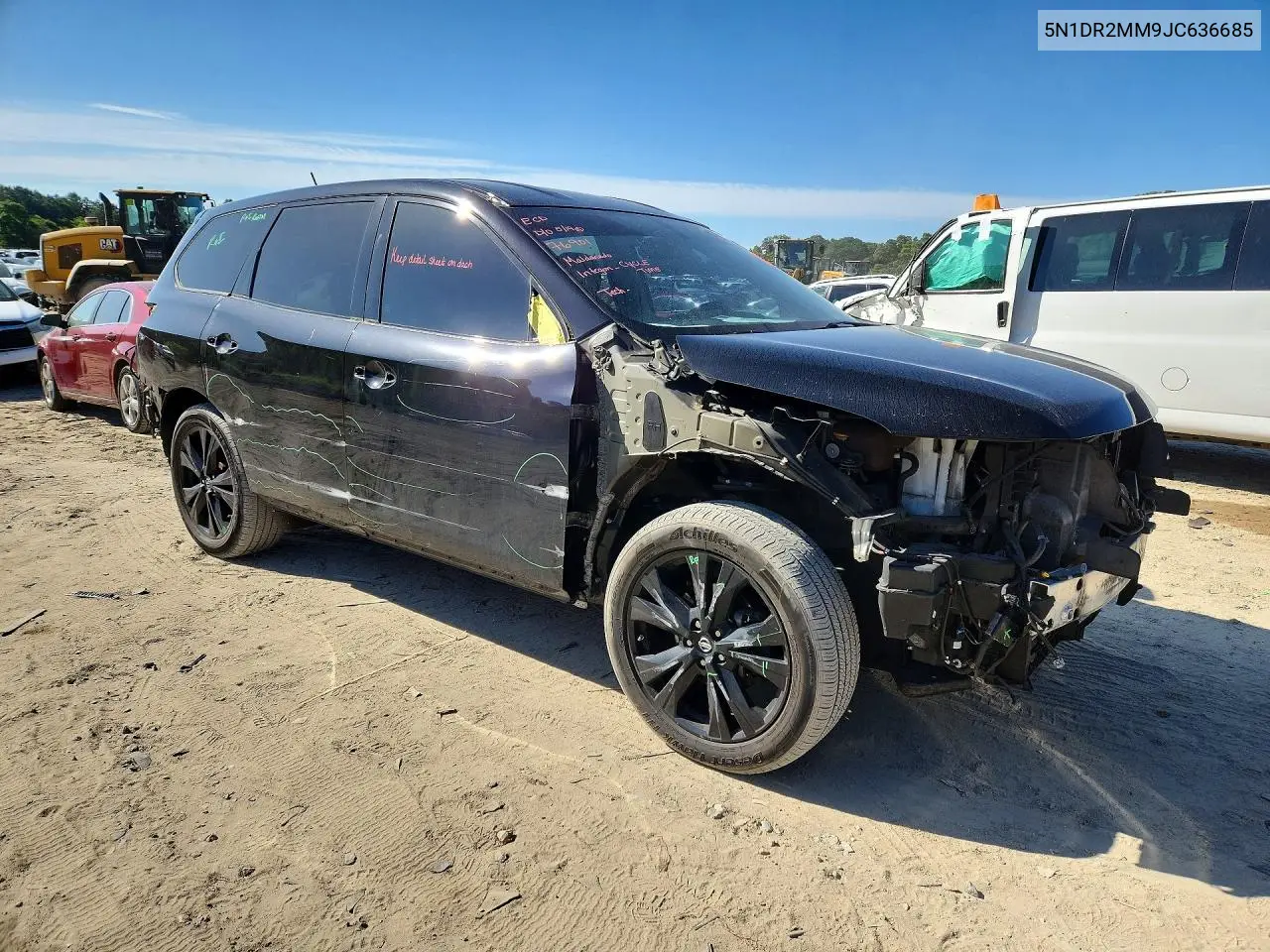 2018 Nissan Pathfinder Sl VIN: 5N1DR2MM9JC636685 Lot: 55337966
