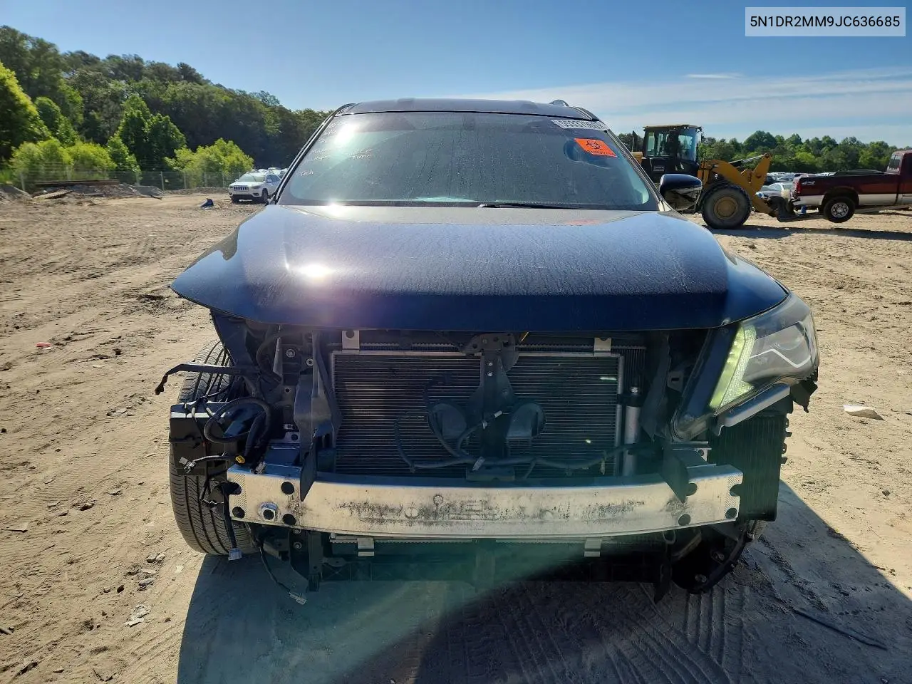 2018 Nissan Pathfinder Sl VIN: 5N1DR2MM9JC636685 Lot: 55337966
