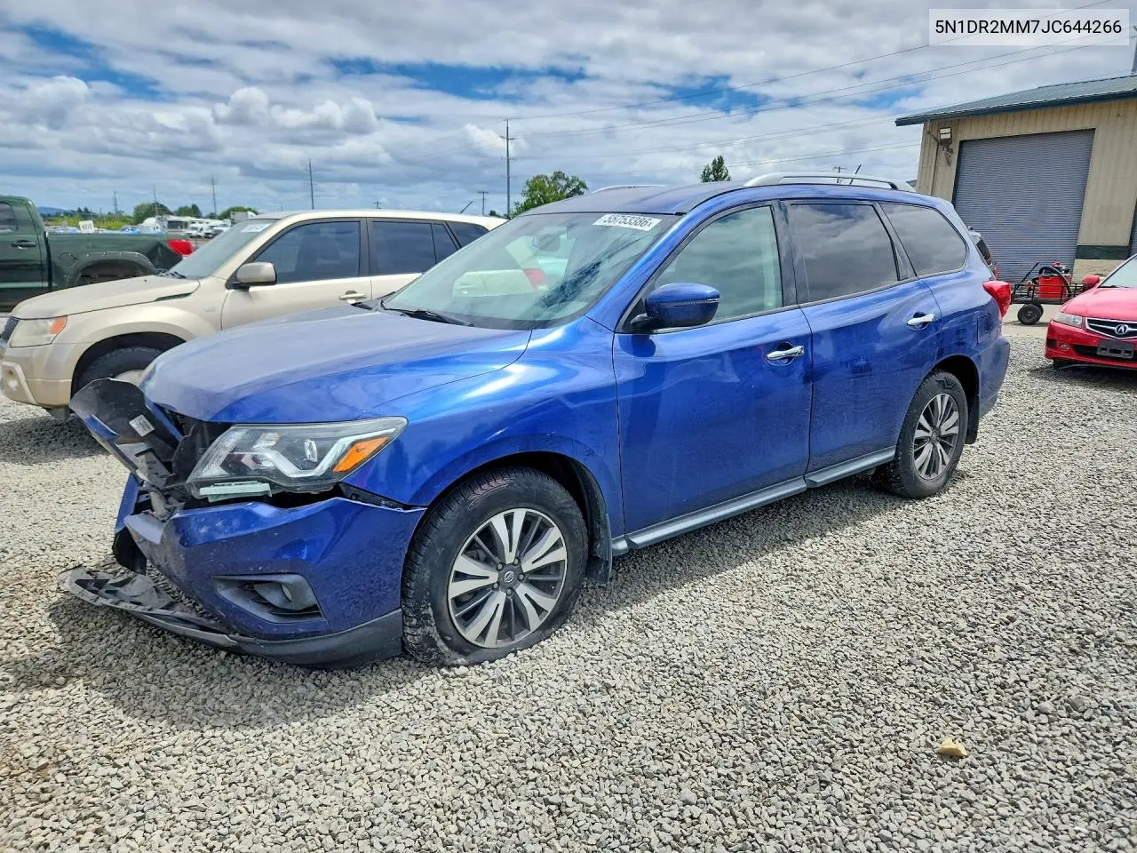 2018 Nissan Pathfinder Sv VIN: 5N1DR2MM7JC644266 Lot: 55753386