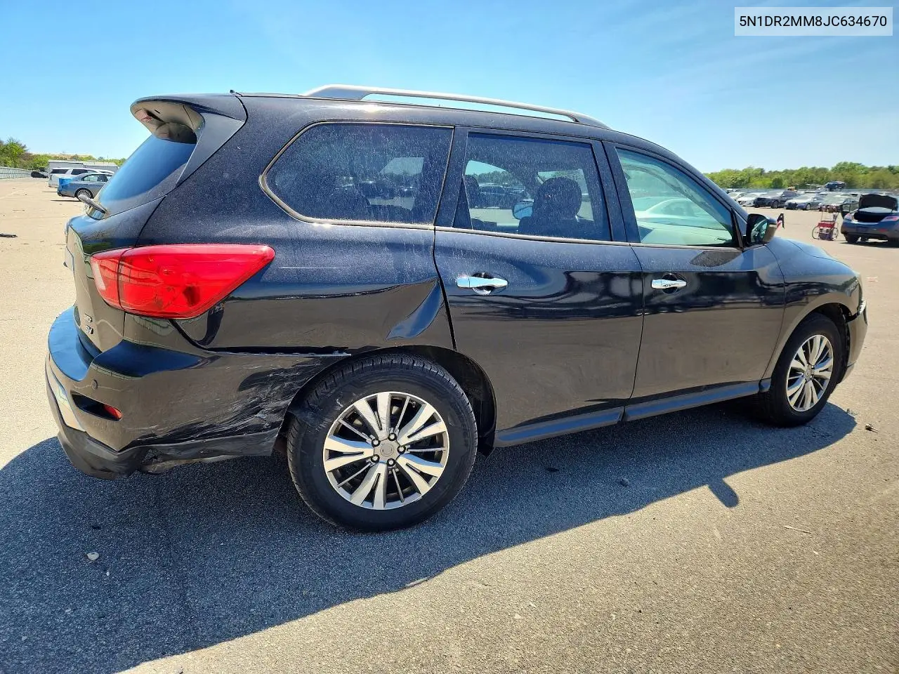 2018 Nissan Pathfinder Sv VIN: 5N1DR2MM8JC634670 Lot: 55813006