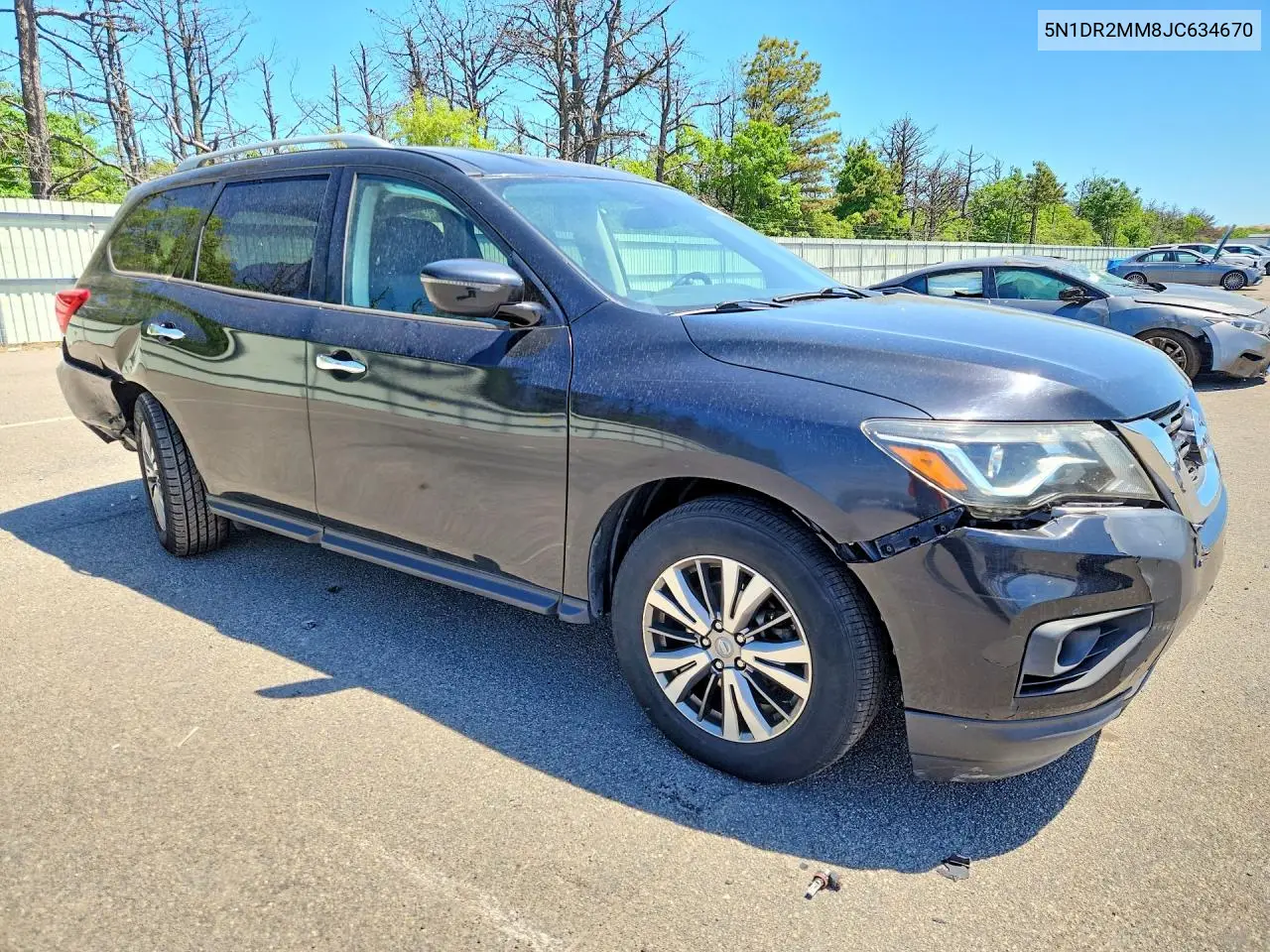 2018 Nissan Pathfinder Sv VIN: 5N1DR2MM8JC634670 Lot: 55813006