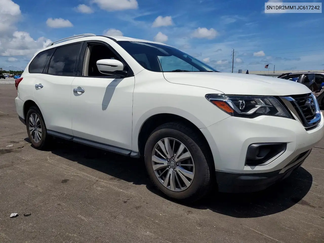 2018 Nissan Pathfinder Sv VIN: 5N1DR2MM1JC617242 Lot: 57184486