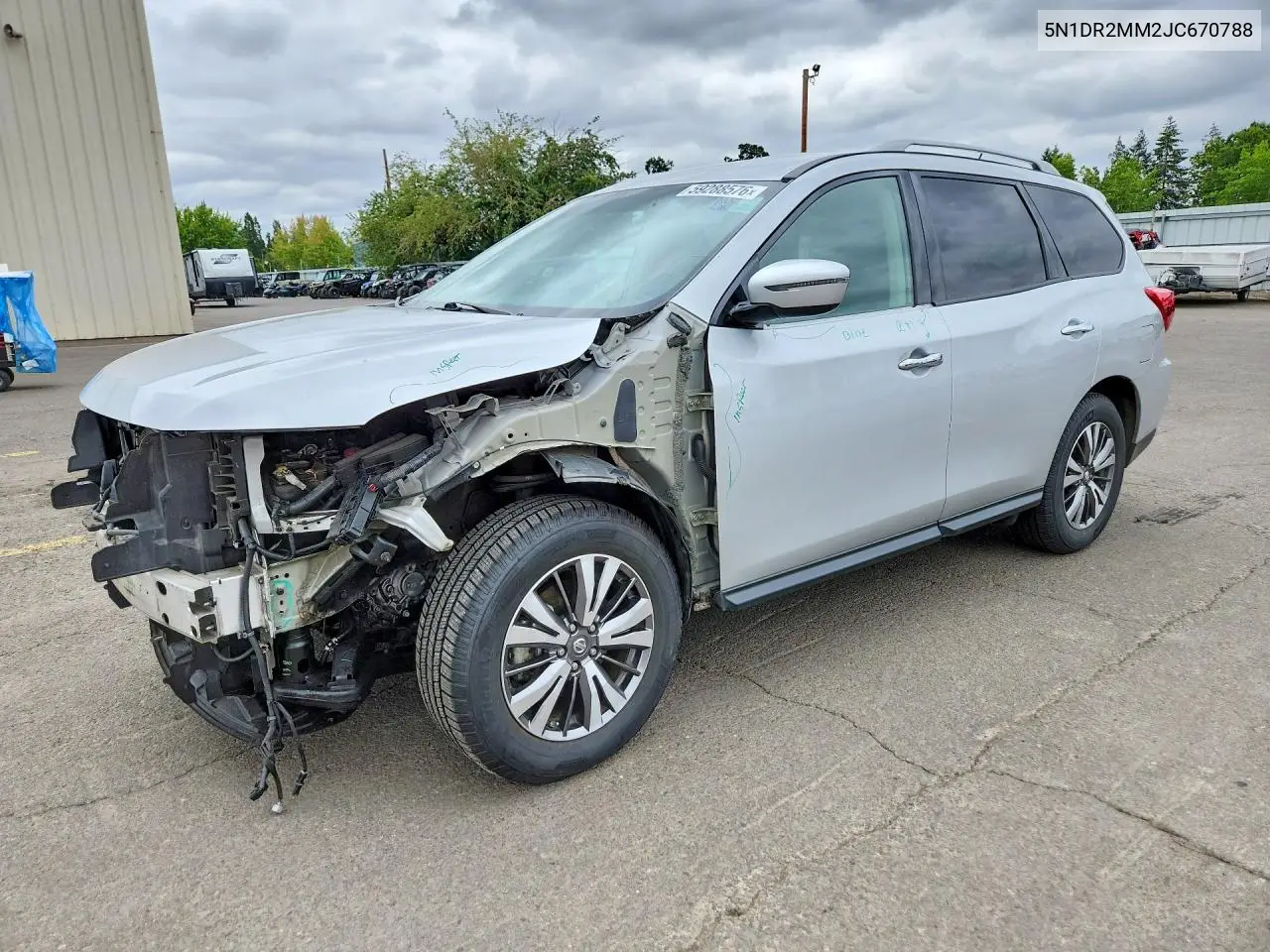2018 Nissan Pathfinder Sv VIN: 5N1DR2MM2JC670788 Lot: 59288576