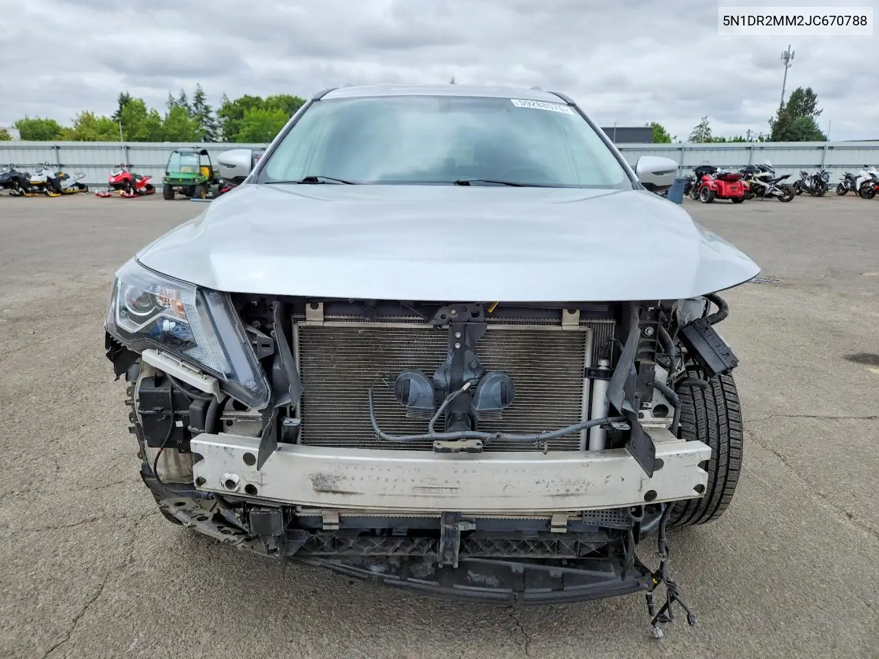 2018 Nissan Pathfinder Sv VIN: 5N1DR2MM2JC670788 Lot: 59288576