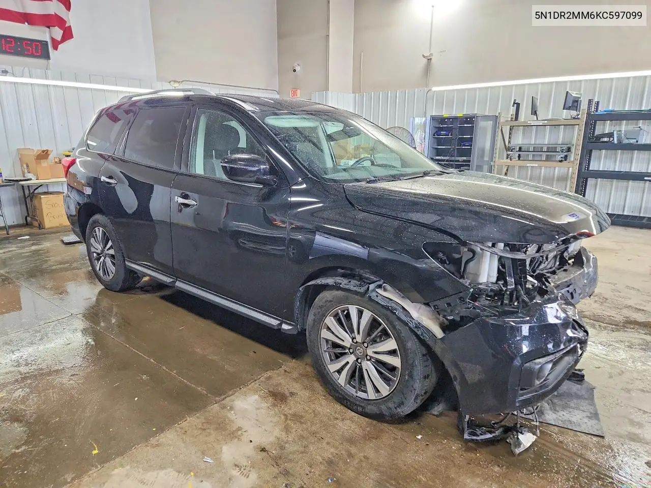 2019 Nissan Pathfinder Sv VIN: 5N1DR2MM6KC597099 Lot: 55896626