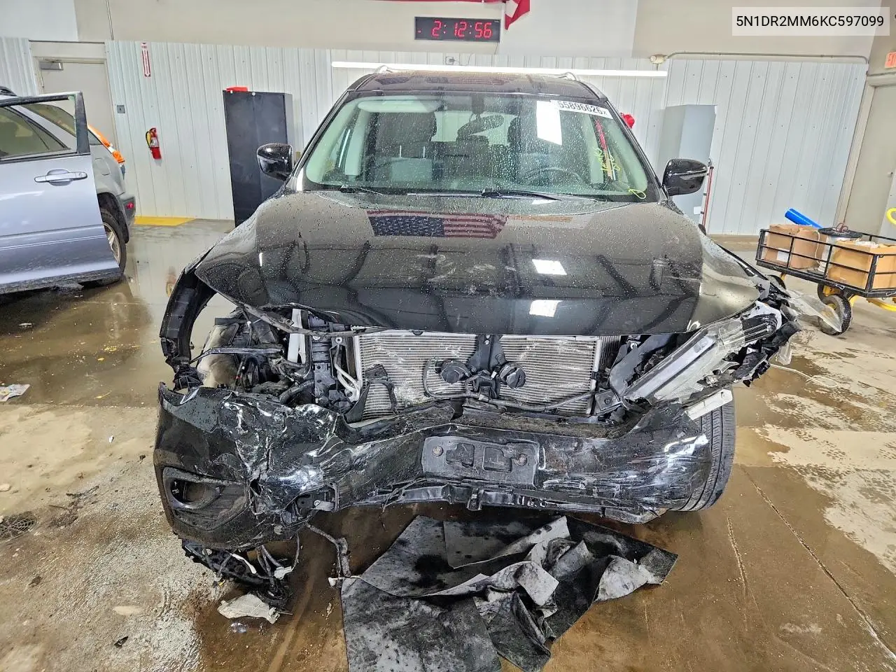2019 Nissan Pathfinder Sv VIN: 5N1DR2MM6KC597099 Lot: 55896626