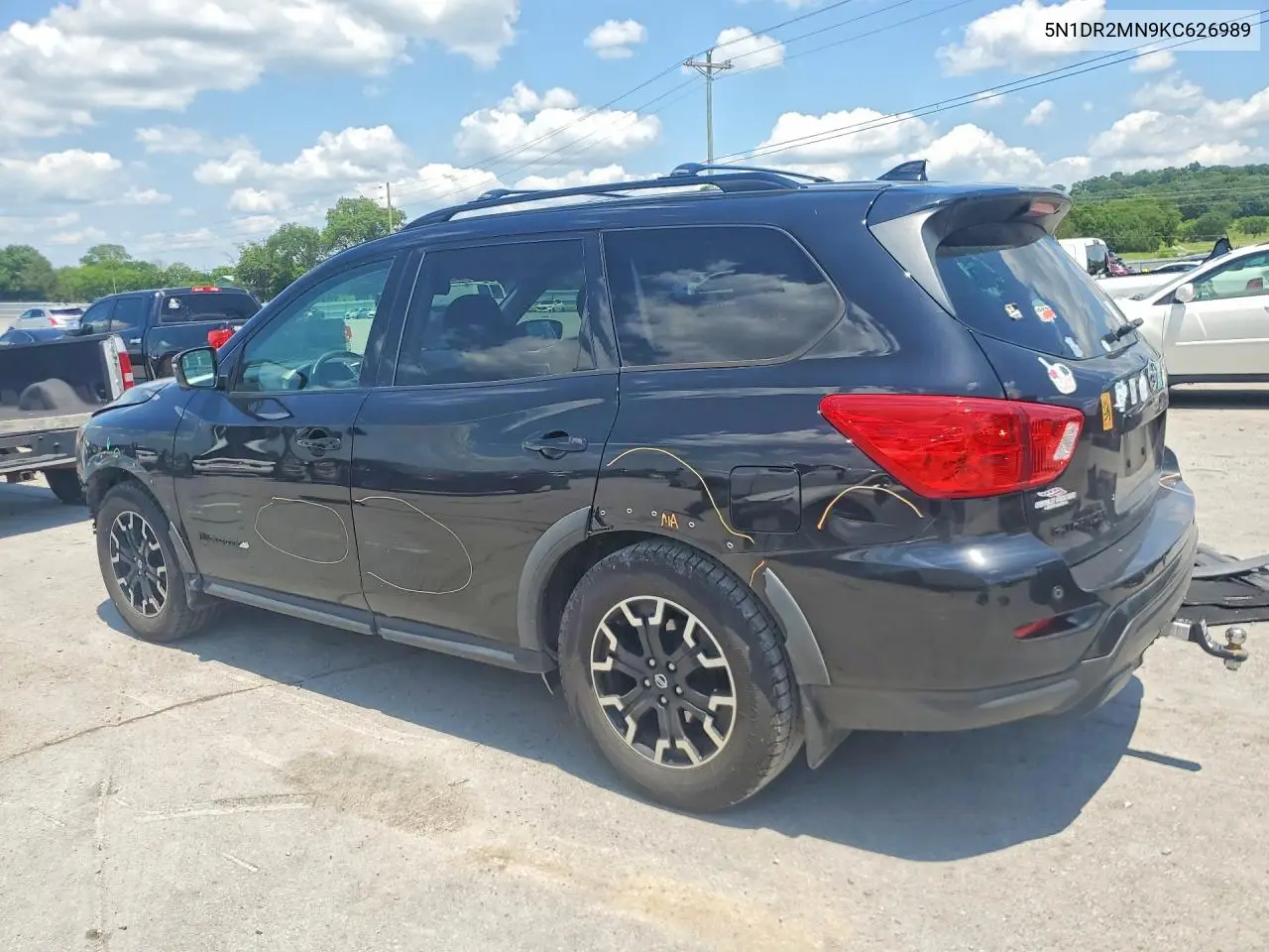2019 Nissan Pathfinder Sl VIN: 5N1DR2MN9KC626989 Lot: 57108866