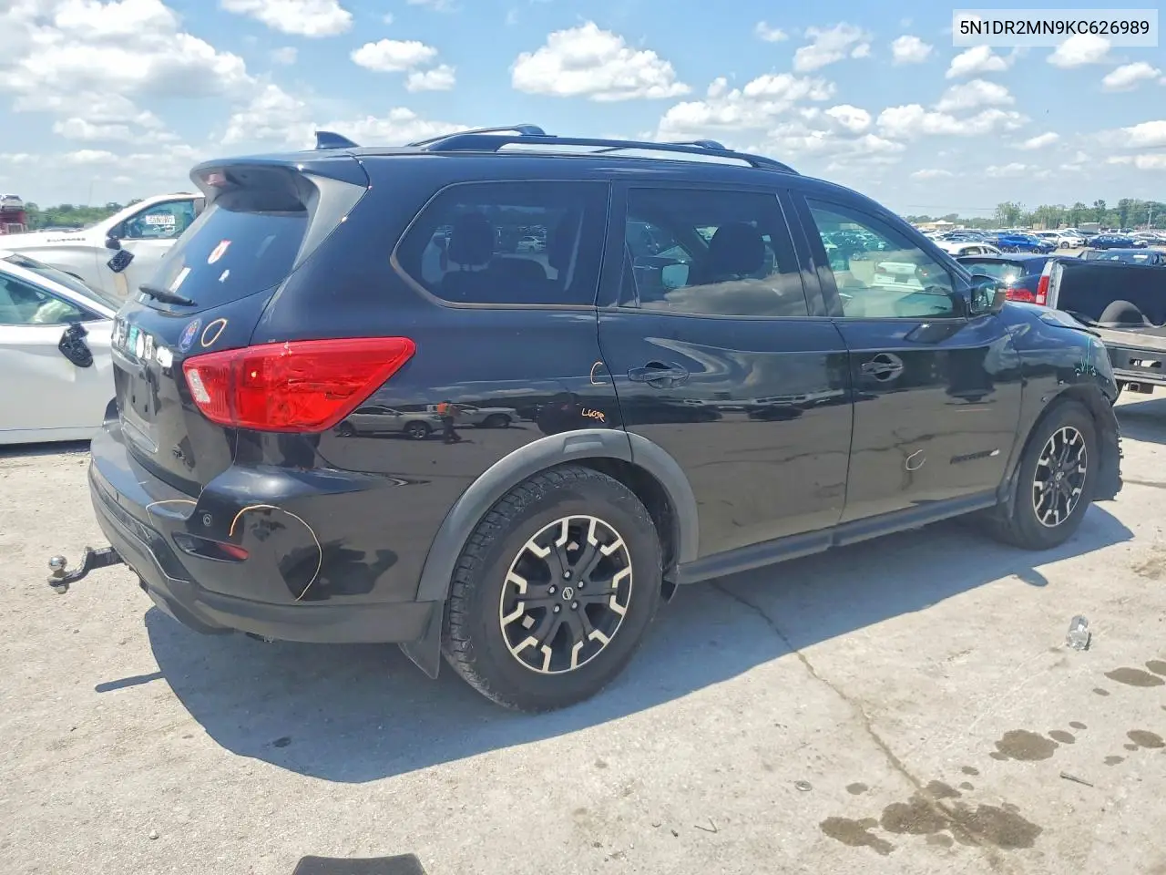 2019 Nissan Pathfinder Sl VIN: 5N1DR2MN9KC626989 Lot: 57108866
