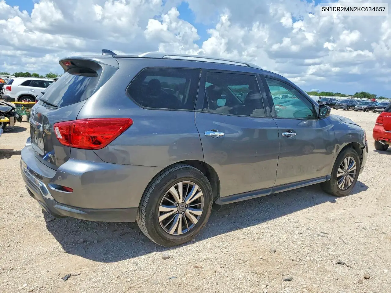 2019 Nissan Pathfinder Sv VIN: 5N1DR2MN2KC634657 Lot: 57407816