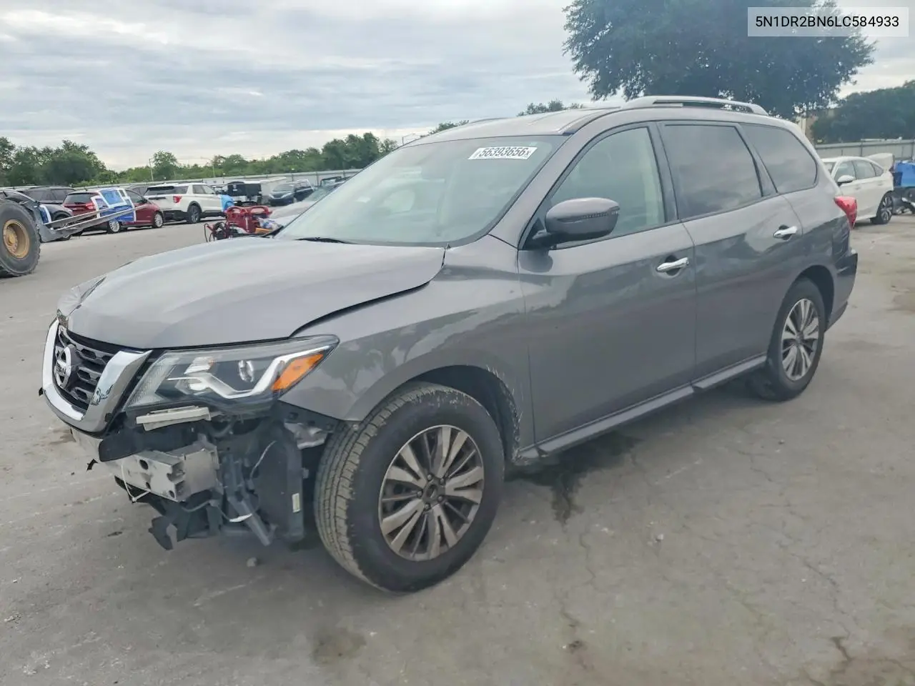 2020 Nissan Pathfinder Sv VIN: 5N1DR2BN6LC584933 Lot: 56393656