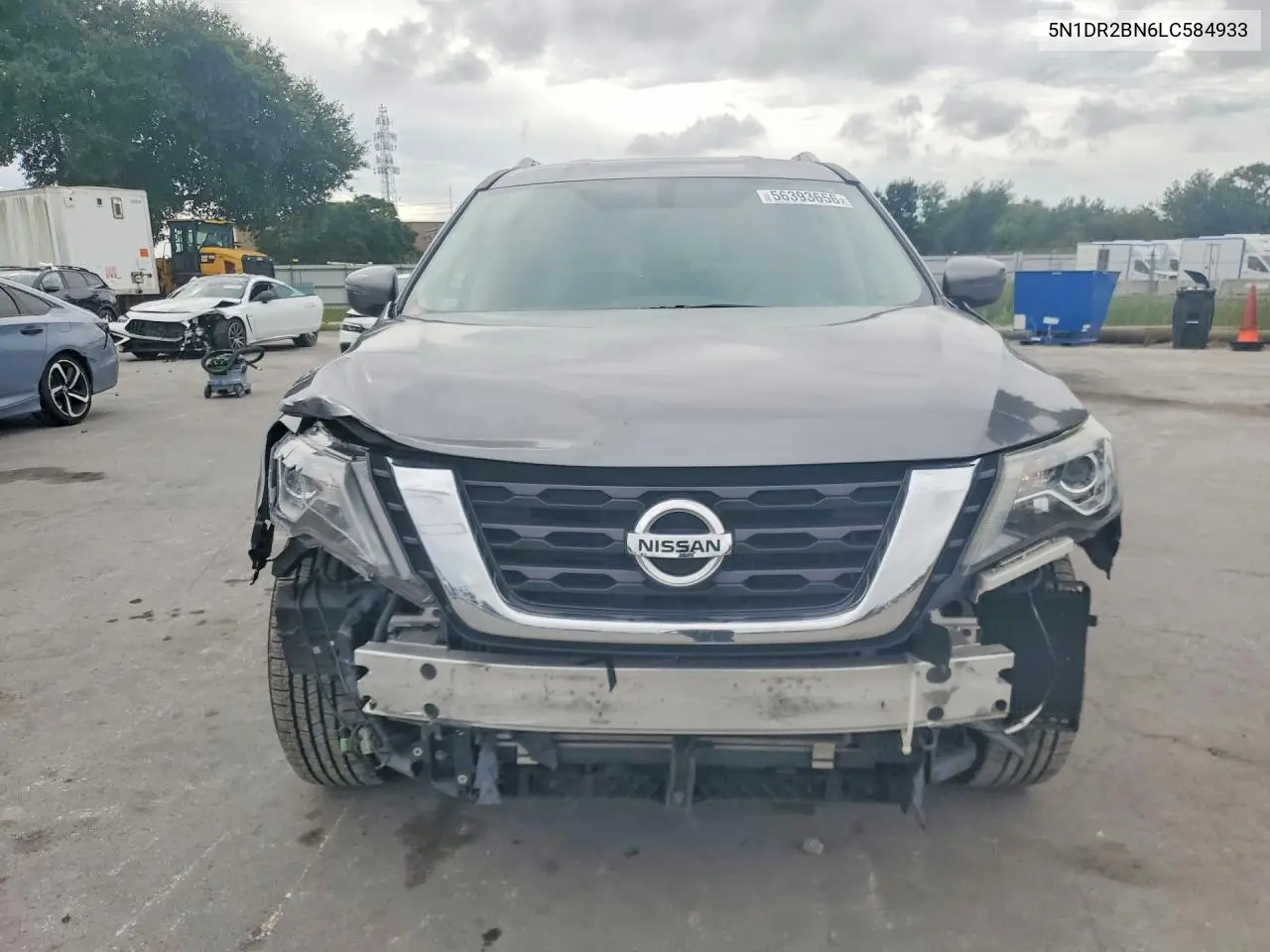 2020 Nissan Pathfinder Sv VIN: 5N1DR2BN6LC584933 Lot: 56393656