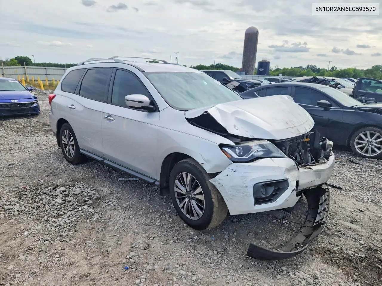 2020 Nissan Pathfinder S VIN: 5N1DR2AN6LC593570 Lot: 56573896
